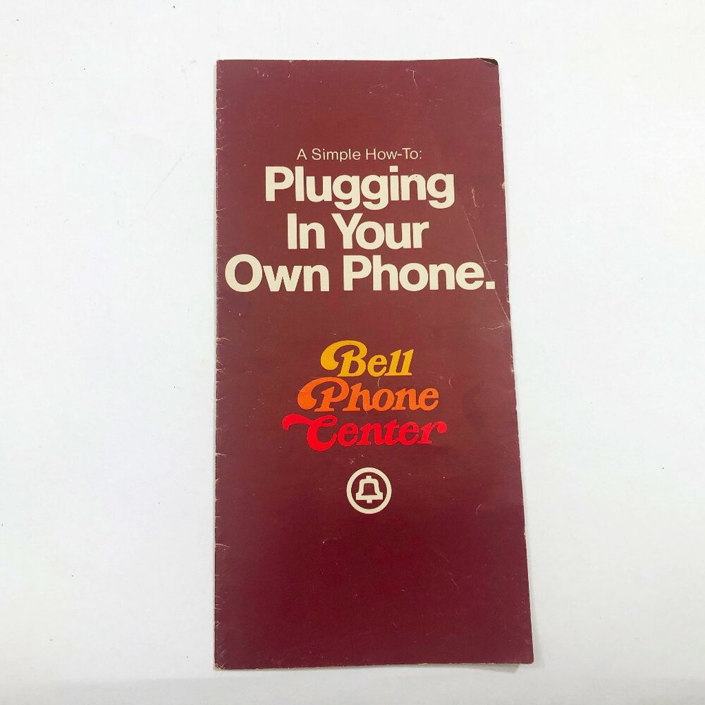 Vintage Bell Telephone Brochure "A Simple How-To: Plugging In Your Own Phone"